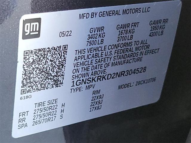 Photo of 2022 Dark Ash Metallic Chevrolet Tahoe