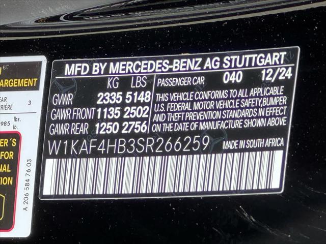 Photo of 2025 BLACK Mercedes-Benz C-Class