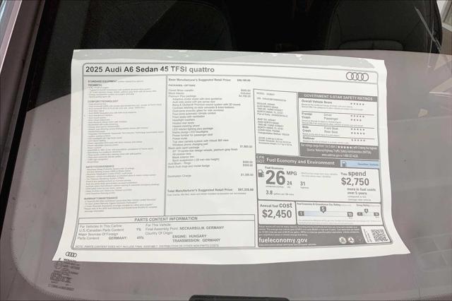 Photo of 2025 Florett Silver Metallic Audi A6