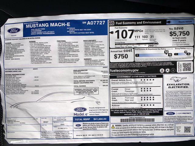 Photo of 2025 STAR WHITE MET TRI-COAT Ford Mustang Mach-E