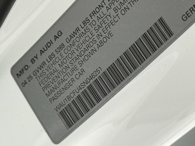 Photo of 2025 Arkona White Audi A5