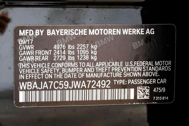 Photo of 2018 Black Sapphire Metallic BMW 530