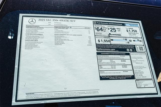 Photo of 2025 Black Mercedes-Benz GLC 350e