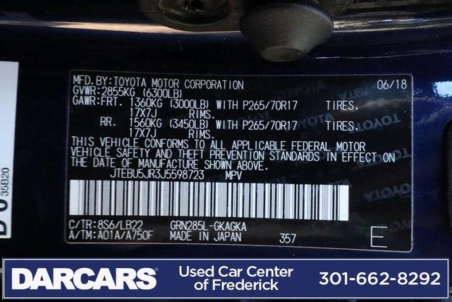 Photo of 2018 Nautical Blue Metallic Toyota 4Runner