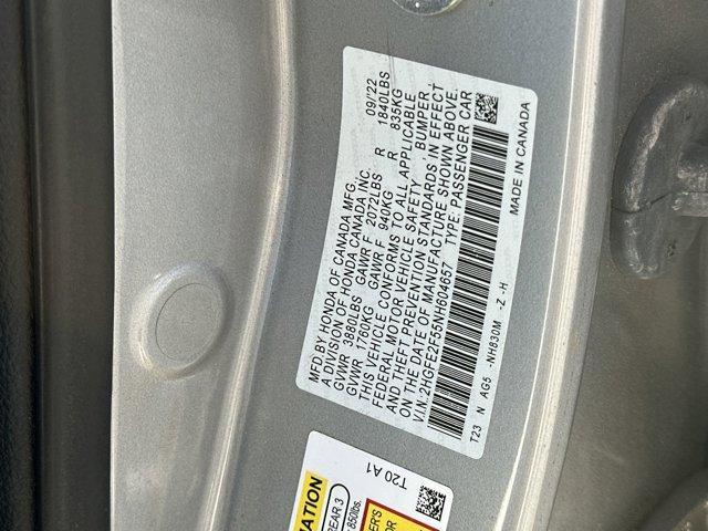 Photo of 2022 Lunar Silver Metallic Honda Civic