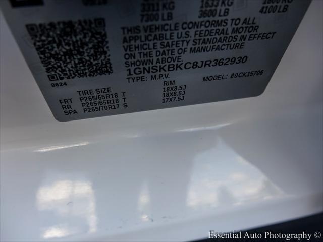 Photo of 2018 Summit White Chevrolet Tahoe