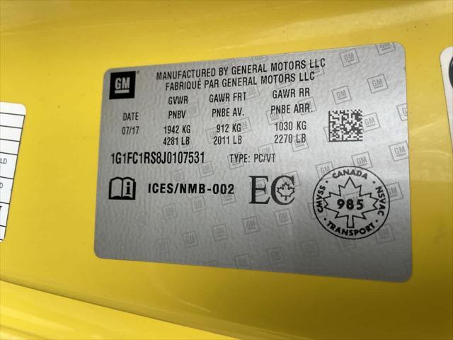 Photo of 2018 Bright Yellow Chevrolet Camaro
