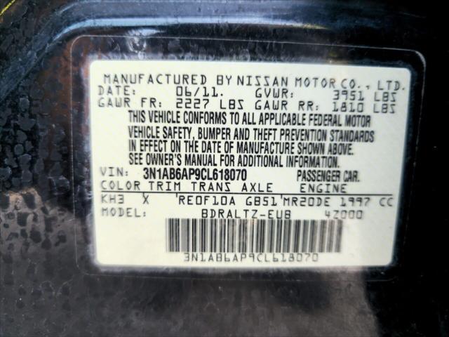 Photo of 2012 Super Black Nissan Sentra