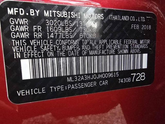 Photo of 2018 Red Mitsubishi Mirage