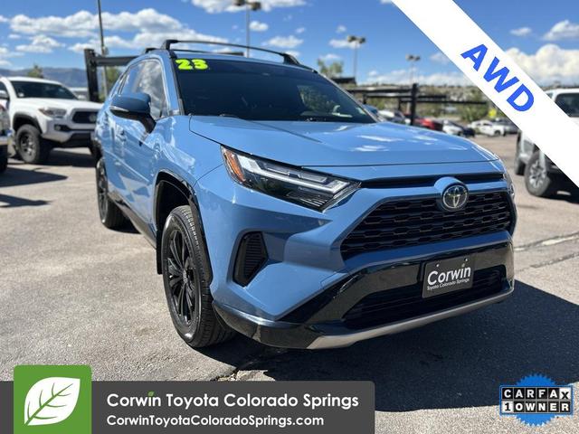 Photo of 2023 Cavalry Blue Toyota RAV4 Hybrid