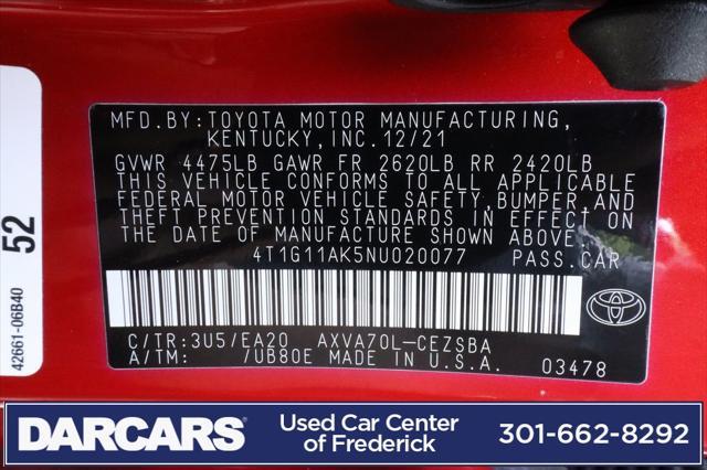 Photo of 2022 Supersonic Red Toyota Camry