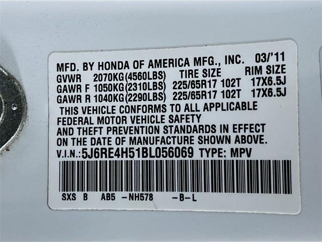 Photo of 2011 Alabaster Silver Metallic Honda CR-V