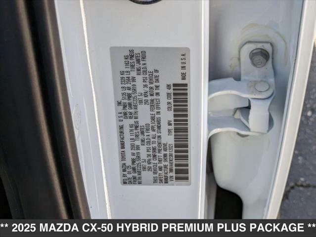 Photo of 2025 Wind Chill Pearl Mazda CX-50 Hybrid