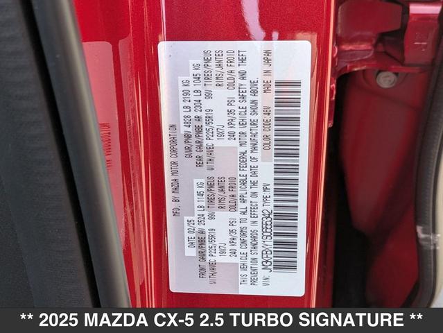 Photo of 2025 Soul Red Crystal Metallic Mazda CX-5