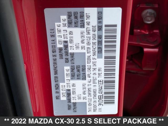 Photo of 2022 Soul Red Crystal Metallic Mazda CX-30