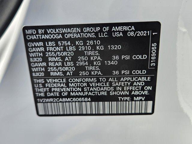 Photo of 2021 Pure White Volkswagen Atlas