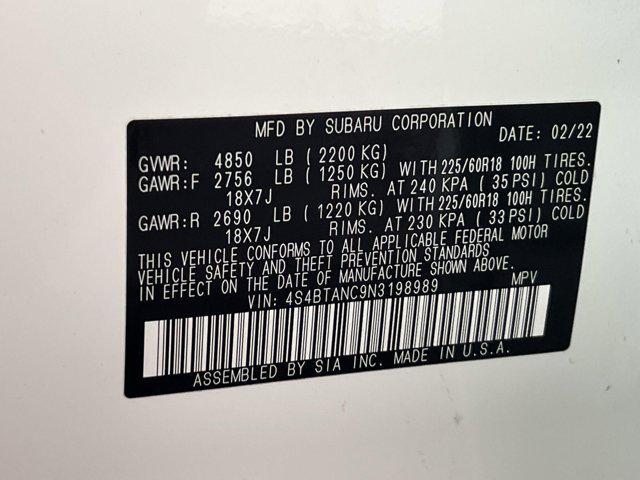 Photo of 2022 Crystal White Pearl Subaru Outback
