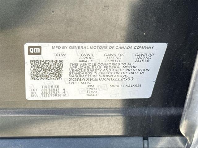Photo of 2022 Iron Gray Metallic Chevrolet Equinox