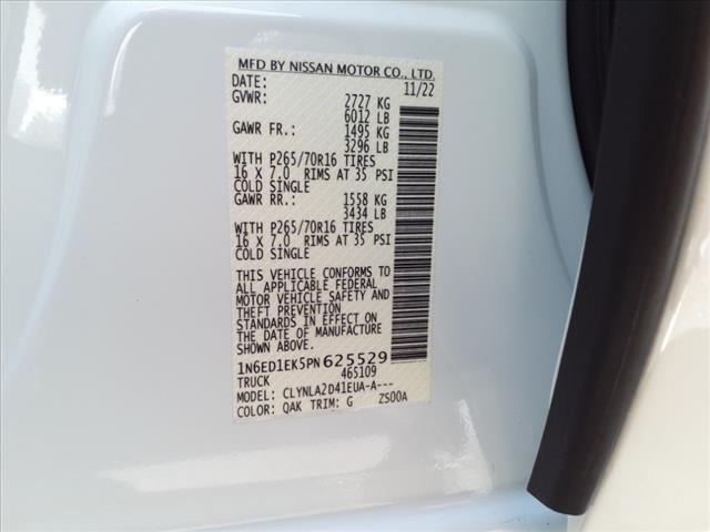 Photo of 2023 Glacier White Nissan Frontier