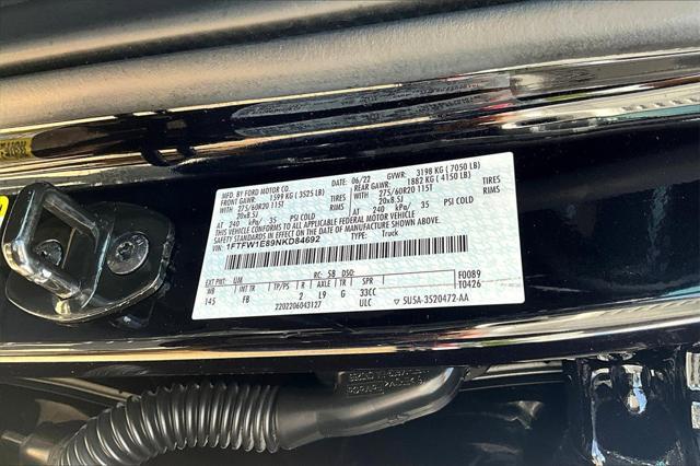 Photo of 2022 Agate Black Metallic Ford F-150