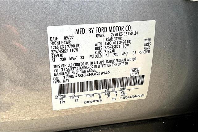 Photo of 2022 Iconic Silver Metallic Ford Explorer