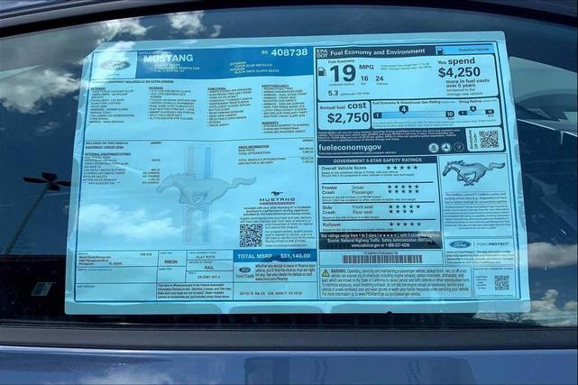 Photo of 2025 Blue Ford Mustang