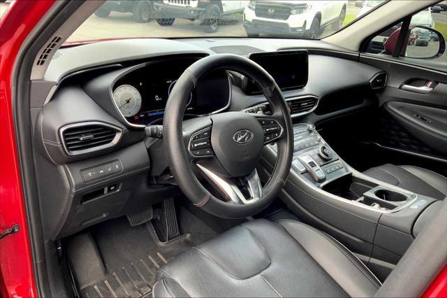 Photo of 2022 Calypso Red Hyundai SANTA FE