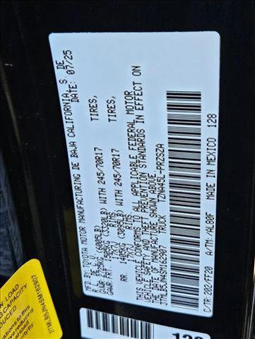 Photo of 2025 Black Toyota Tacoma