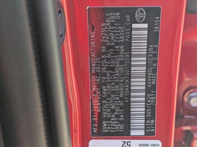 Photo of 2025 Supersonic Red Toyota Camry