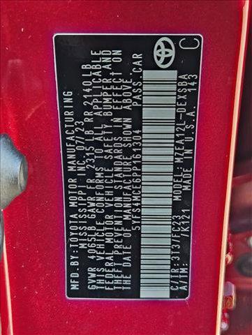 Photo of 2023 Ruby Flare Pearl Toyota Corolla