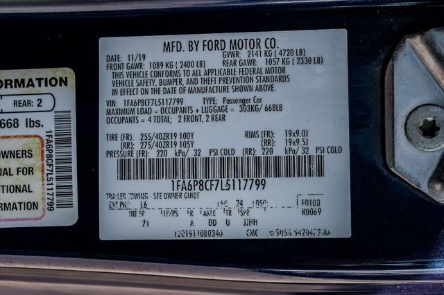 Photo of 2020 Kona Blue Ford Mustang
