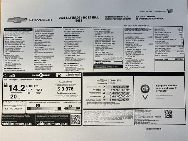 Photo of 2021 Black Chevrolet Silverado 1500