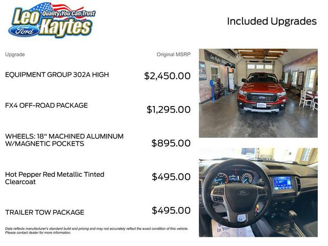 Photo of 2022 Hot Pepper Red Metallic Tinted Clearcoat Ford Ranger
