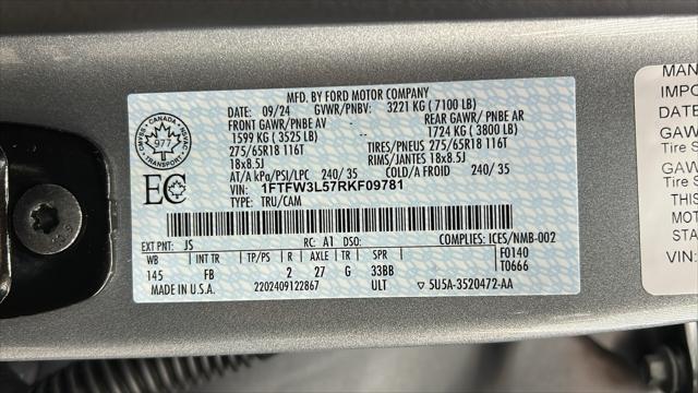 Photo of 2024 ICONIC SILVER METALLIC Ford F-150
