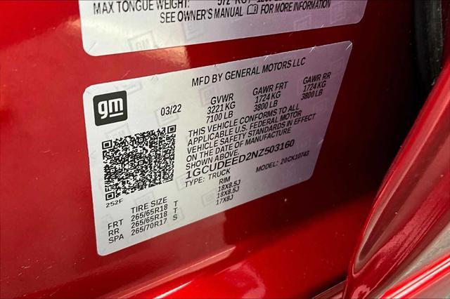 Photo of 2022 Cherry Red Tintcoat Chevrolet Silverado 1500