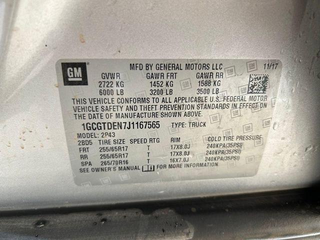 Photo of 2018 Silver Ice Metallic Chevrolet Colorado