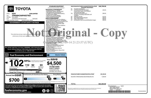 Photo of 2023 Red Toyota bZ4X