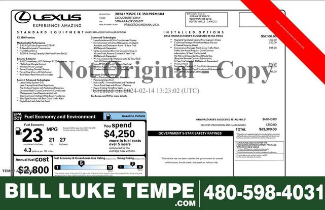 2024 Lexus Tx 350