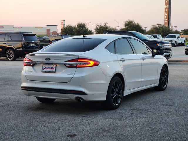 Photo of 2018 White Platinum Ford Fusion