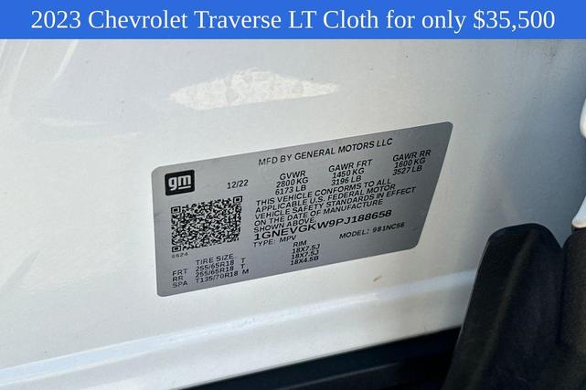 Photo of 2023 Summit White Chevrolet Traverse