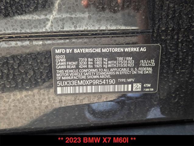 Photo of 2023 Black Sapphire Metallic BMW X7