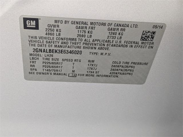 Photo of 2014 Silver Ice Metallic Chevrolet Equinox