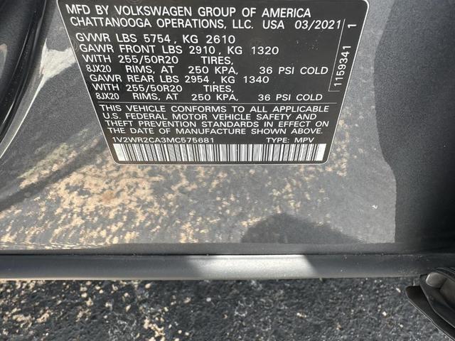 Photo of 2021 Platinum Gray Metallic Volkswagen Atlas