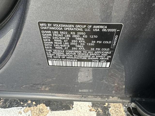 Photo of 2021 Platinum Gray Metallic Volkswagen Atlas