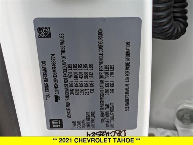 Photo of 2021 Iridescent Pearl Tricoat Chevrolet Tahoe