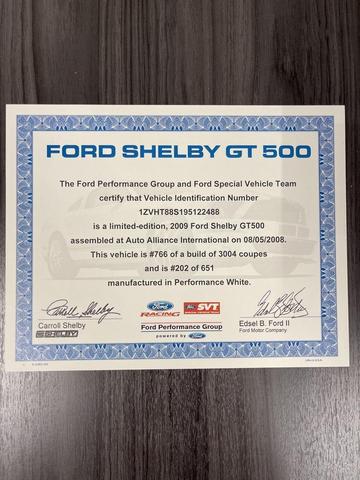 Photo of 2009 Performance White Clearcoat Ford Shelby GT500