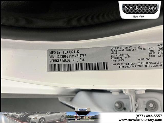 Photo of 2021 Bright White Clearcoat RAM 1500