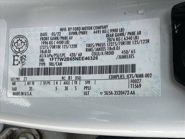 Photo of 2022 Oxford White Ford F-250