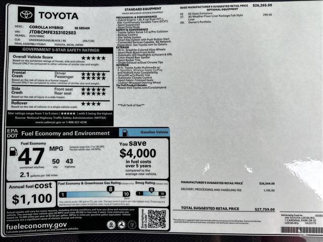 Photo of 2025 Underground Toyota Corolla Hybrid