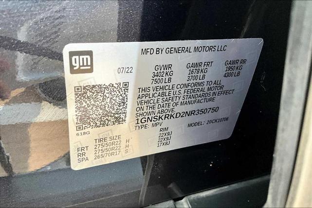 Photo of 2022 Dark Ash Metallic Chevrolet Tahoe